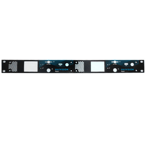 1U front panel kit hosting two Haivision Rack200 or Rack300