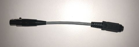Straight Mini-XLR to mini-jack adapter (for Haivision Pro3 or Rack3/Rack2 Intercom)